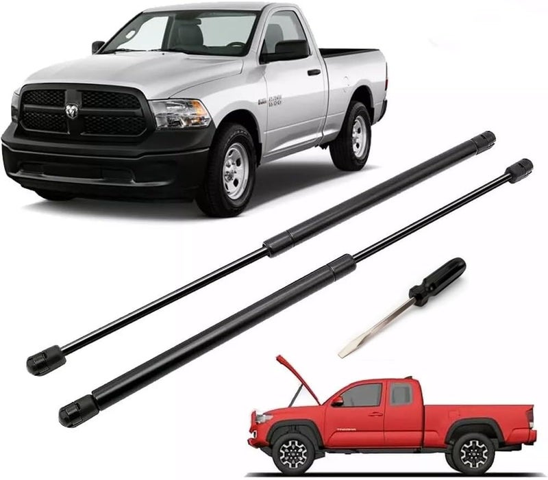 JSTEE Font Hood Lift Supports Shocks Struts 4364 for 2002-2010 Dodge Ram 1500 2500 3500 4500 5500,with Screwdriver for Install ，Qty(2) - Image 1